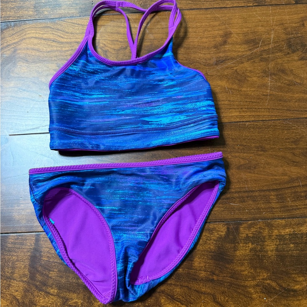 Ivivva reversible Blue and Purple Bikini Set